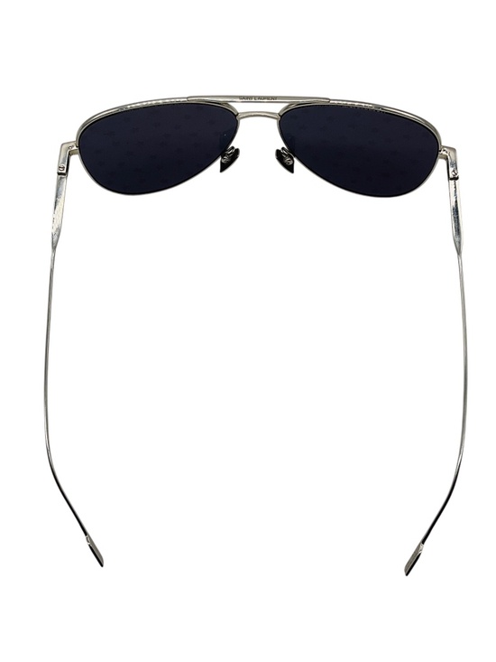 SAINT LAURENT SILVER TITANIUM AVIATOR SUPER STARS SUNGLASSES main image 7